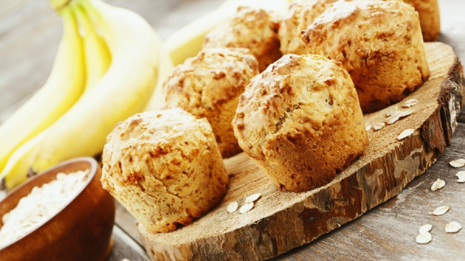 muffins de plátano
