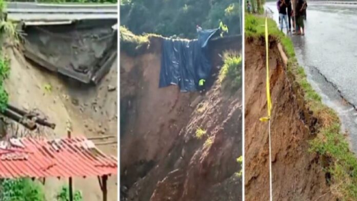 riesgo derrumbe autopista Caracas-La Guaira