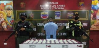 En Táchira detenido hombre con 94 dediles de droga en su estómago
