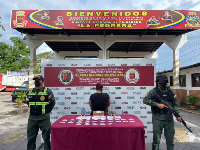 Detenida en La Pedrera una mujer con droga intraórganica - táchira