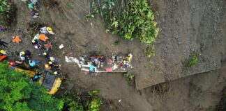 Ascienden a 34 personas fallecidas por deslizamiento de tierra en Colombia