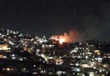 En Petare, barrio El Sucre, se presentó un incendio