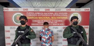 Táchira: Detenido sujeto con dediles en su estómago