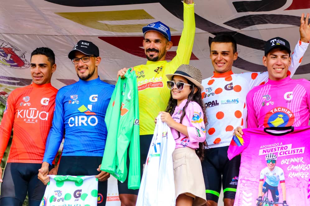 José Alarcón triunfa en La Grita y viste de amarillo en V etapa Vuelta al Táchira