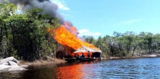 destruyen embarcaciones minería ilegal