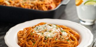 Inicia la semana preparando Espagueti rojo