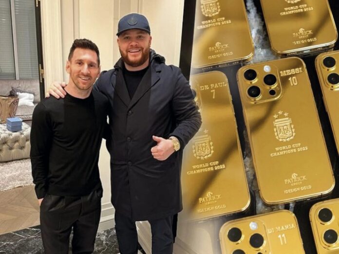 ¡Viral! Messi recibió iphones bañados en oro para los campeones del mundo de Argentina