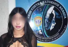 detenida mujer aragua extorsión