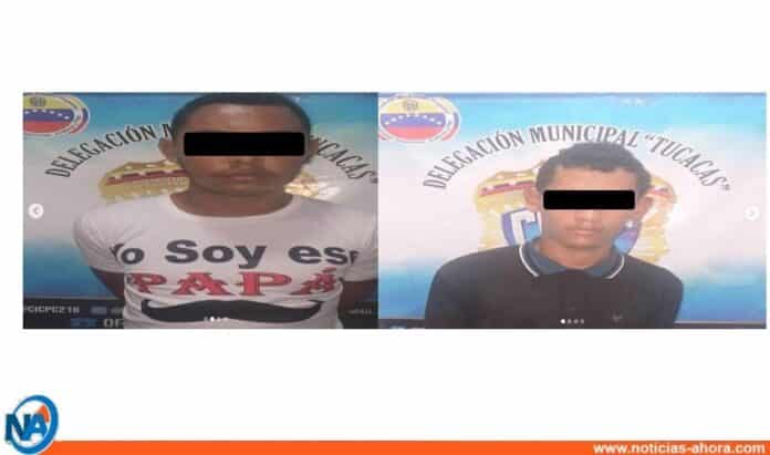Dos peligrosos extorsionadores fueron capturados en Tucacas (Falcón) por el Cuerpo de Investigaciones Científicas Penales y Criminalísticas (CICPC),