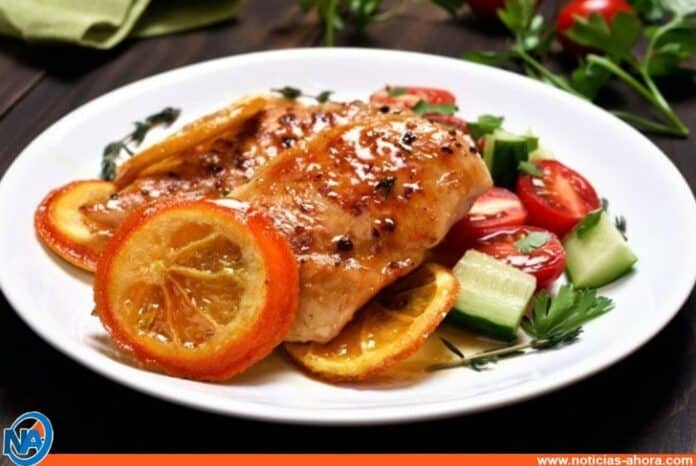 ¿Cómo preparar pollo a la naranja?