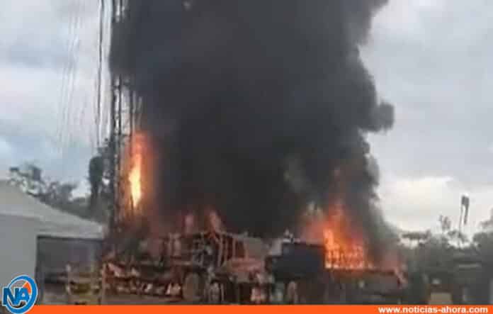 Explosión pozo petrolero Colombia