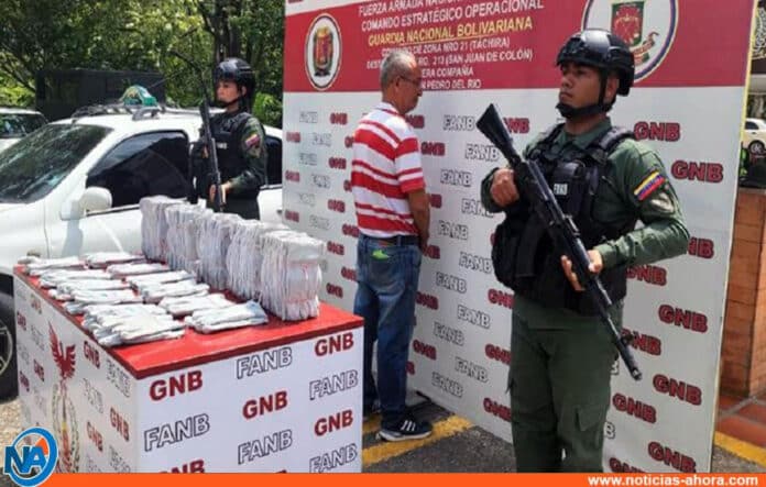 detenido hombre cocaína Táchira