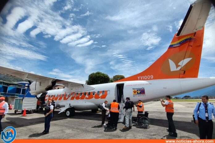 Conviasa reactiva los vuelos Mérida - Maiquetía