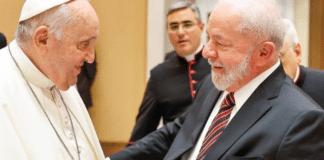 Presidente de Brasil y papa Francisco en el Vaticano