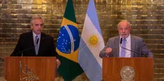 Presidente Lula recibe a su homólogo de Argentina en Brasilia