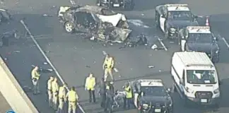 Cinco personas mueren tras incendio de vehículo en accidente en California