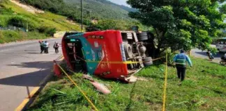 Colombia autobús deja muertos