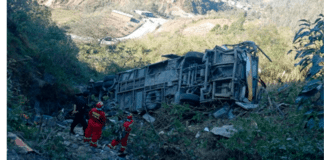 Autobús dejo muertos Perú