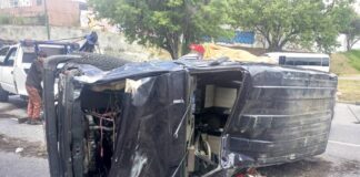 vehículos colisionaron distribuidor Yaguara