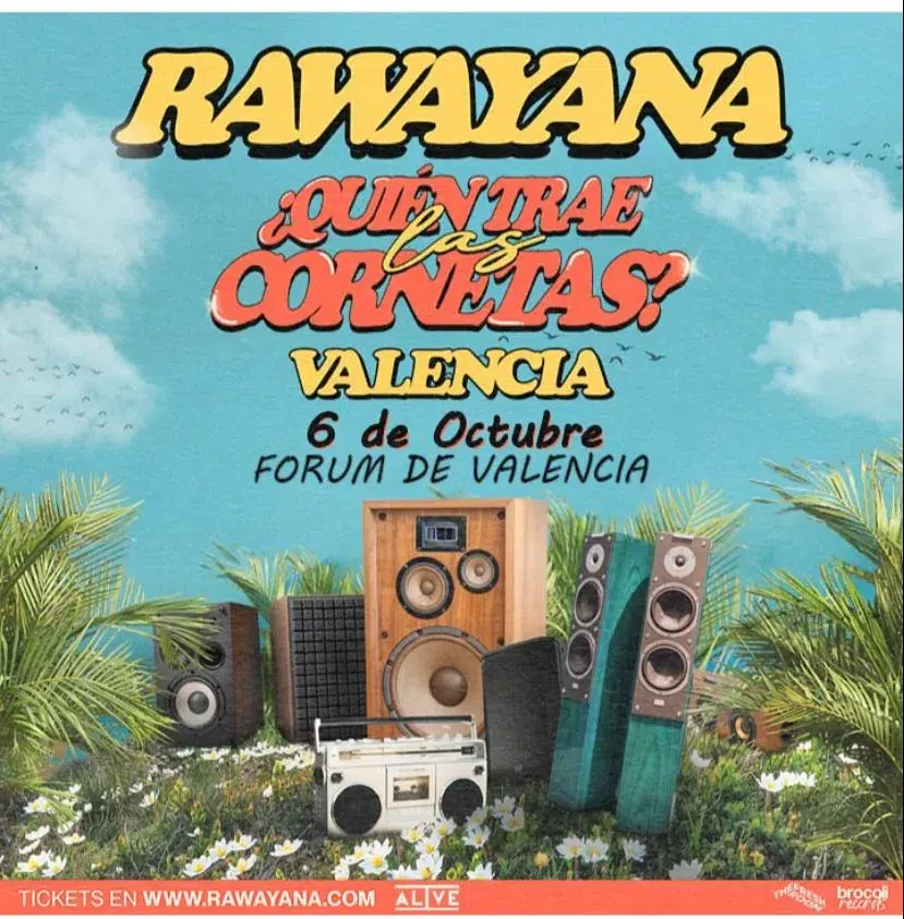 Este 6 de octubre Rawayana vuelve a Valencia 