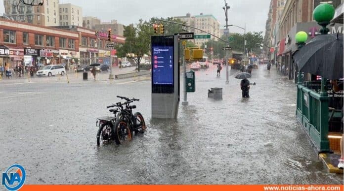 Intensas lluvias ocasionan inundaciones en Nueva York