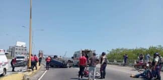 accidente distribuidor El Cangrejo Puerto Cabello