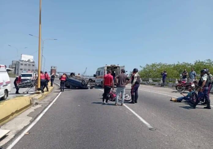 accidente distribuidor El Cangrejo Puerto Cabello