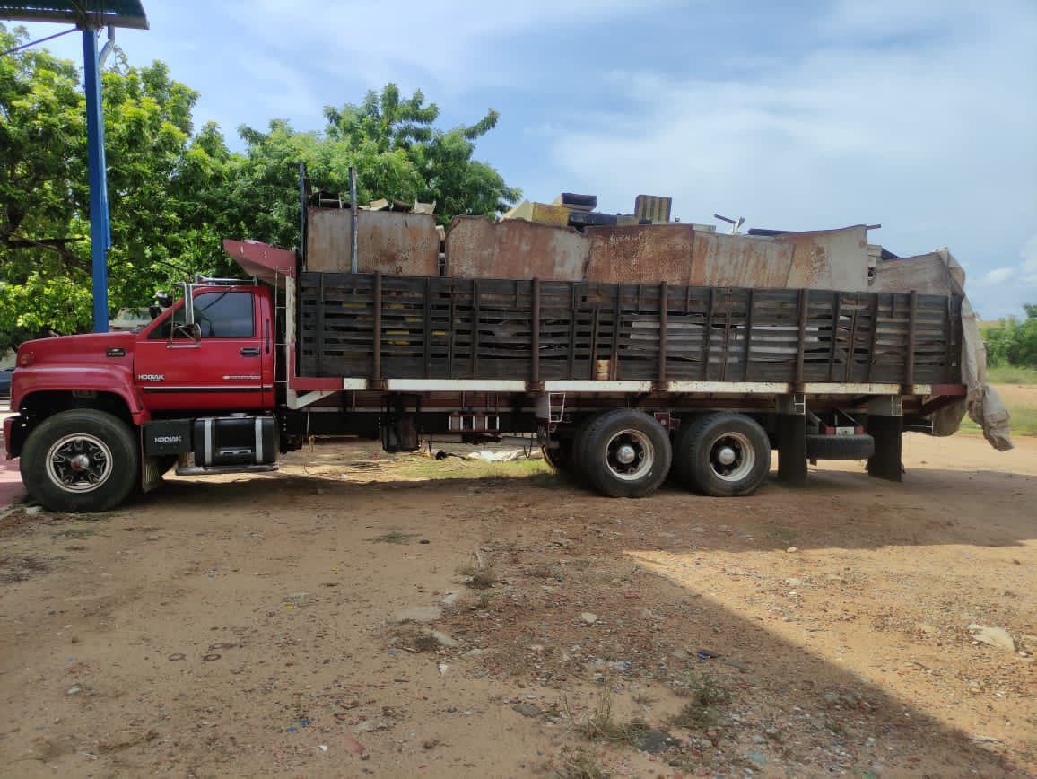 Capturan diez personas con más de 21.4 toneladas de material ferroso en Zulia