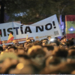 Manifestantes protestas por amnistía Madrid