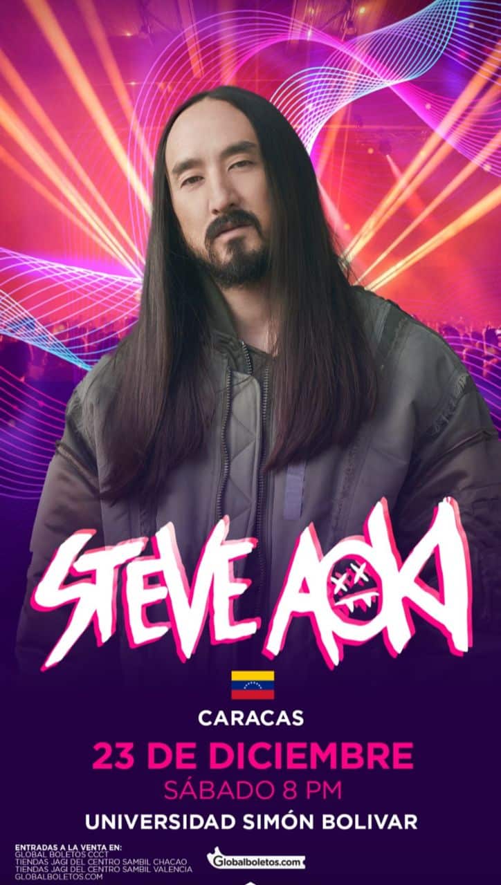 Steve Aoki electrizará Caracas 