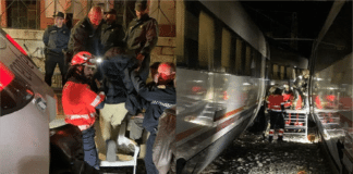 Colisión de trenes deja 13 personas heridas España