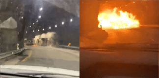 Explosión de un camión en túnel Quebrada Blanca