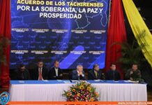 Táchira: Más de 180 sectores firman Acuerdo por la Soberanía, Paz y Prosperidad