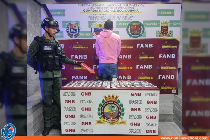 Táchira: Detenido con 91 dediles en su estómago iba hacia Carabobo