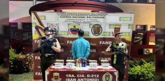 Detenido en Táchira con presunta droga en paquetes de galletas y frascos de perfume