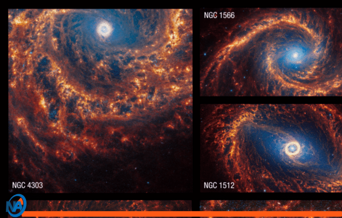 Nasa muestra imágenes galaxias espirales