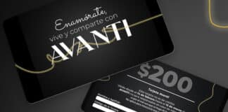Colaboración de Avanti con Avior - Gift card de Avanti