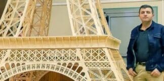 Torre Eiffel de fósforos