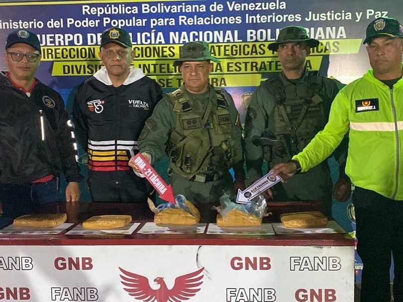 Incautan 105 panelas de sustancias ilícitas en Táchira 