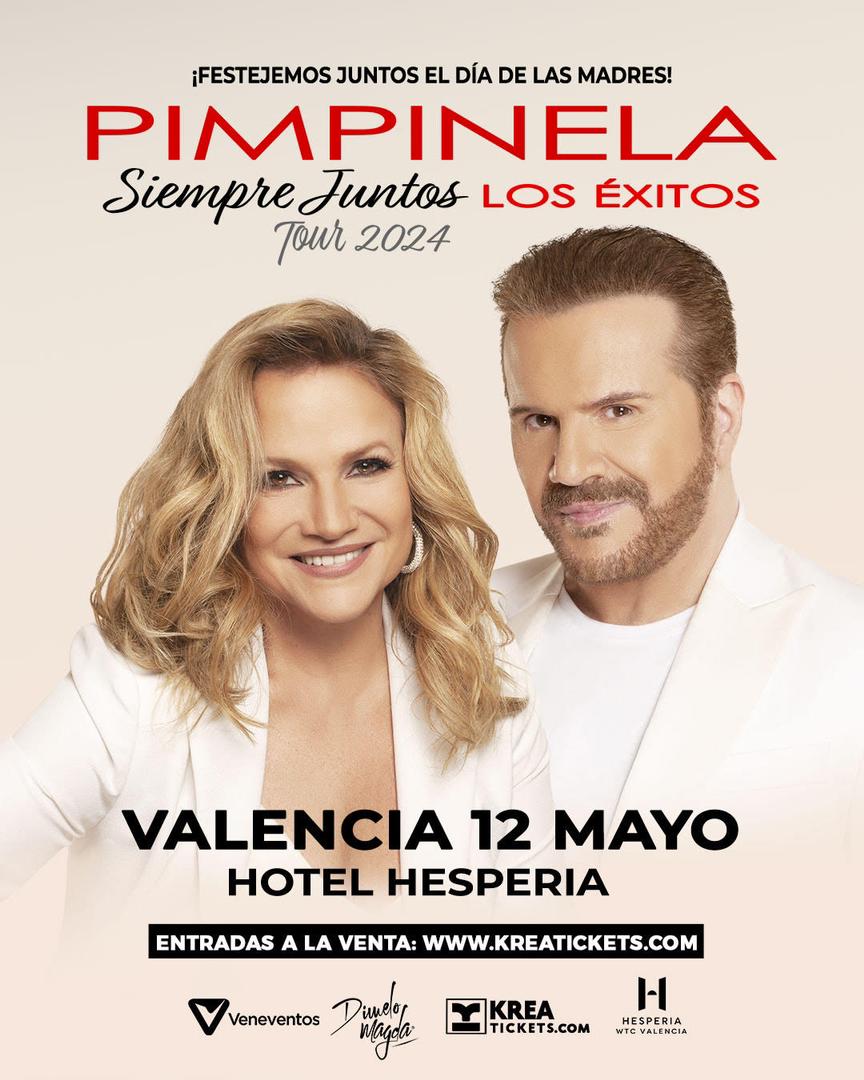 Dúo Pimpinela ofrecerá concierto para las madres en su día en el hotel Hesperia Valencia