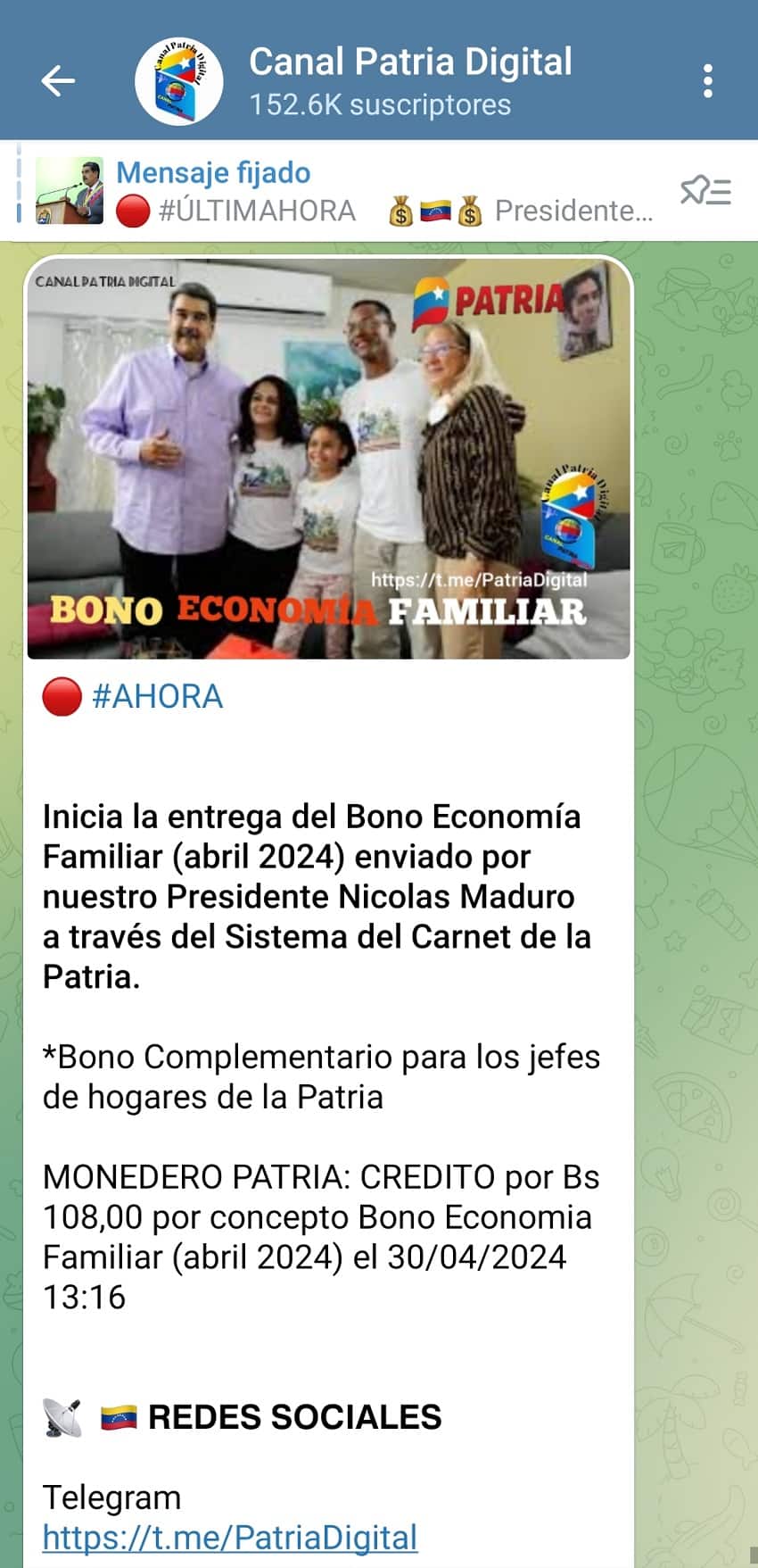 Bono Economía Familiar abril1