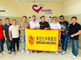 Comunidad China en Carabobo donación bolsas comida