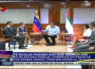 Nicolás Maduro delegación Emiratos Árabes Unidos