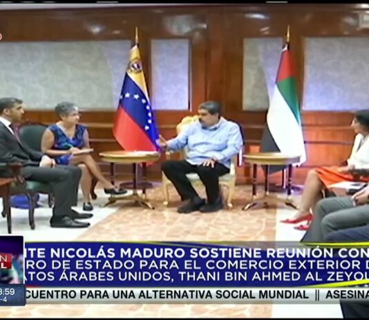 Nicolás Maduro delegación Emiratos Árabes Unidos