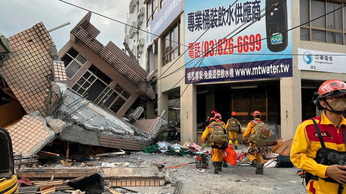 Sismo magnitud 7.5 Taiwán