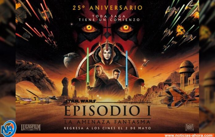 Star Wars Amenaza Fantasma cines