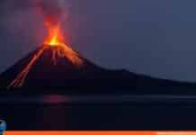 indonesia erupción volcán Ruang