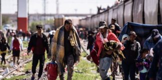 migrantes hacinados camión México