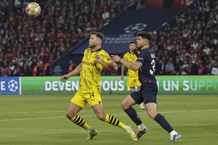 enfrentamiento en la semifinal del PSG - BVB