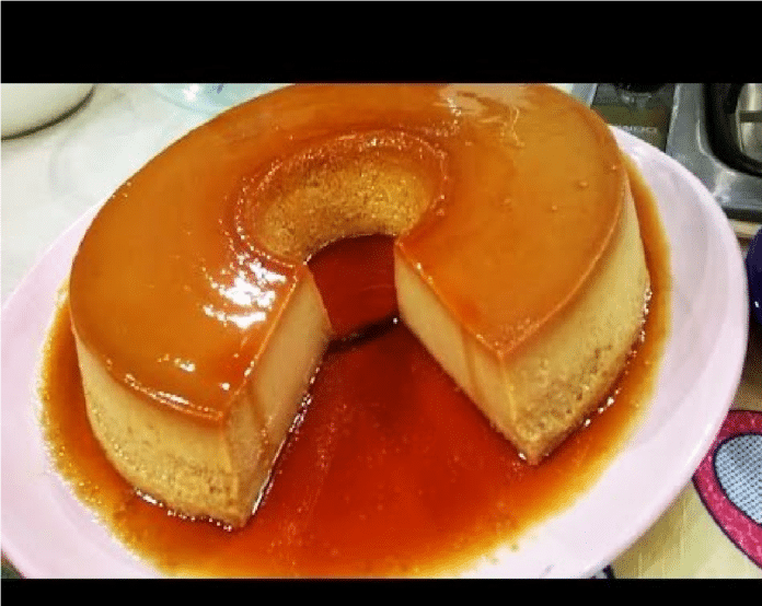 Flan de dulce de leche